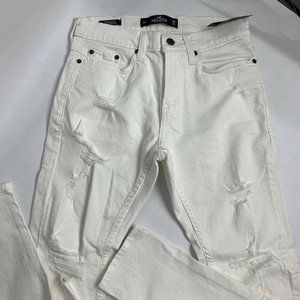 NWT Hollister Super Skinny White Jeans 28x30
